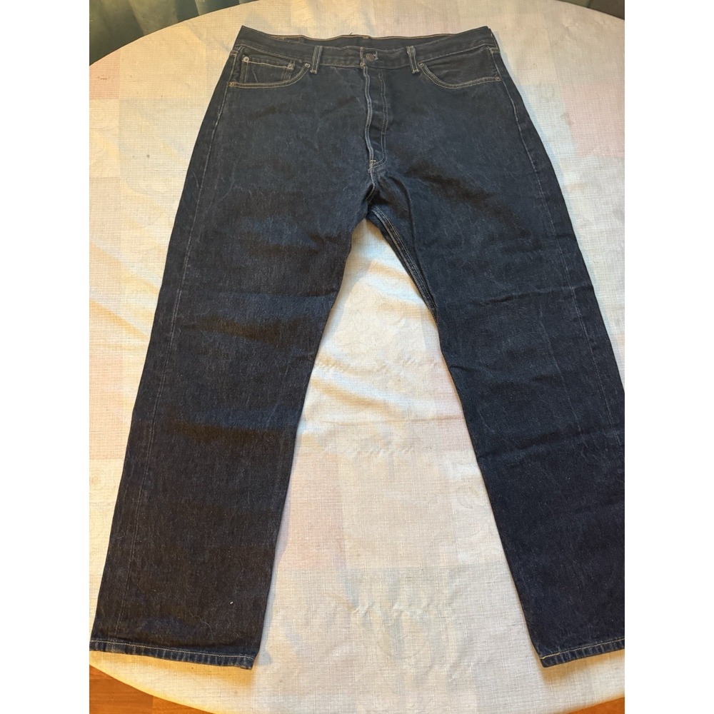 Levi's 501 XX Original Fit Jeans Men's W38 L32 Dark Wash 100% Cotton—1